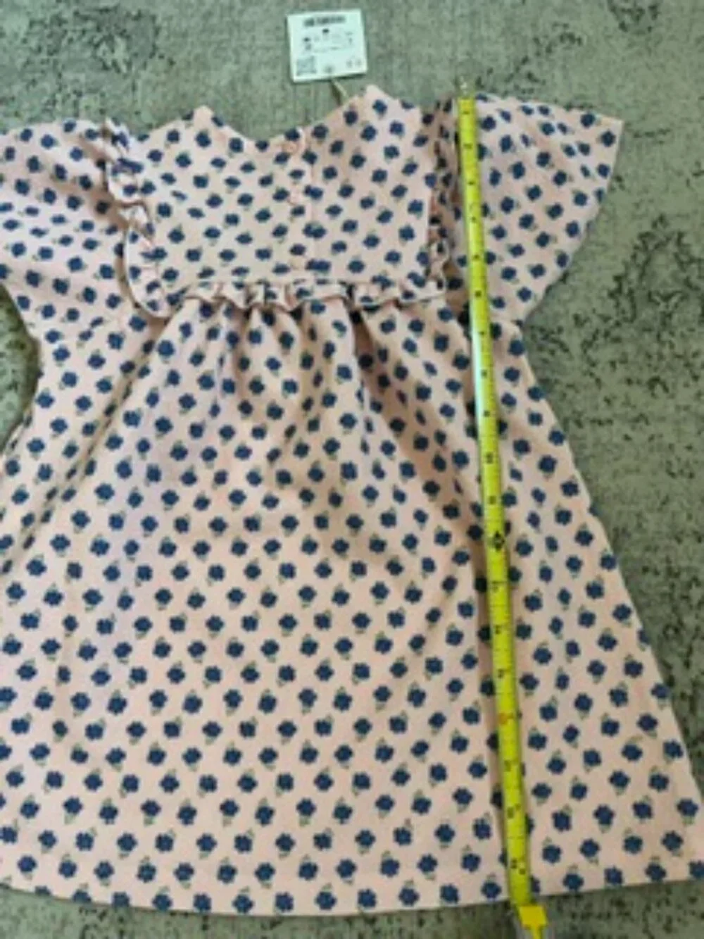 🧡3/$15 NWT Zara Pink Blue Floral Dress Girls 3